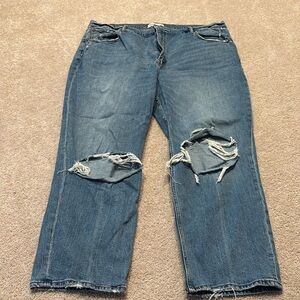 Abercrombie & Fitch Ultra-High Rise Ankle Strait Jeans -Size 35